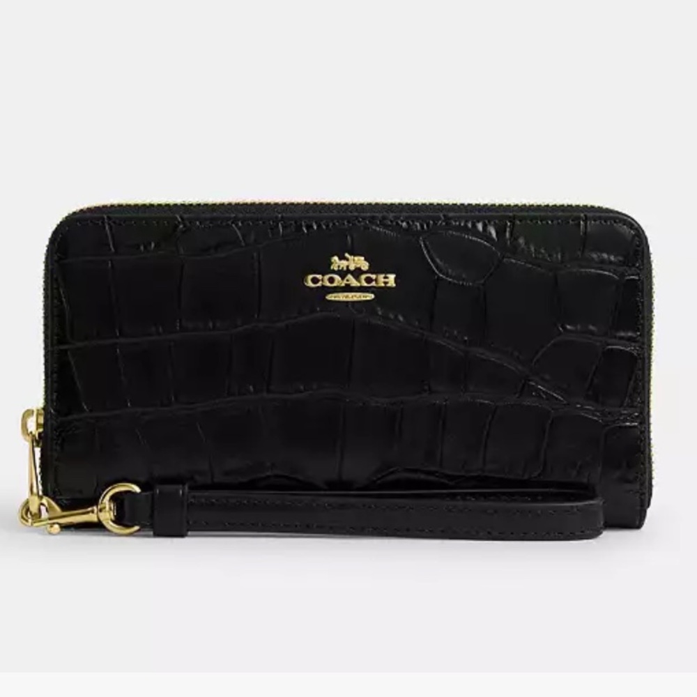 New Coach Long Zip Around Wallet